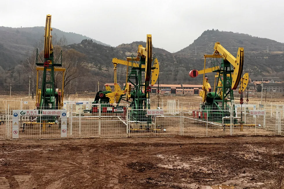 Targets: Gas is extracted from a coalbed methane well in Jincheng, Shanxi province