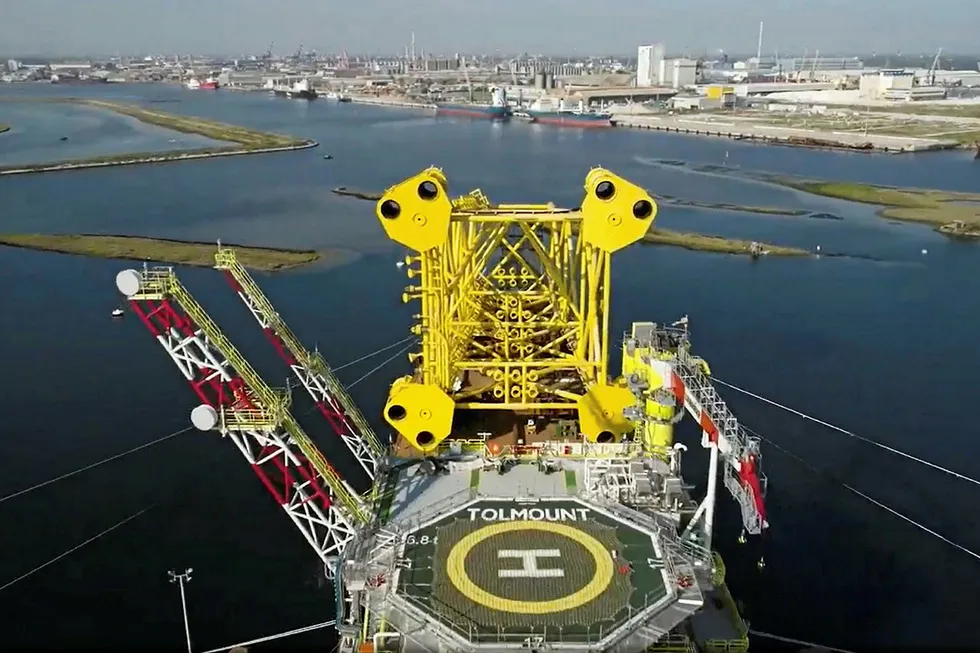 Load-out: of the Tolmount platform from Rosetti Marino’s Piomboni Yard in Ravenna, Italy