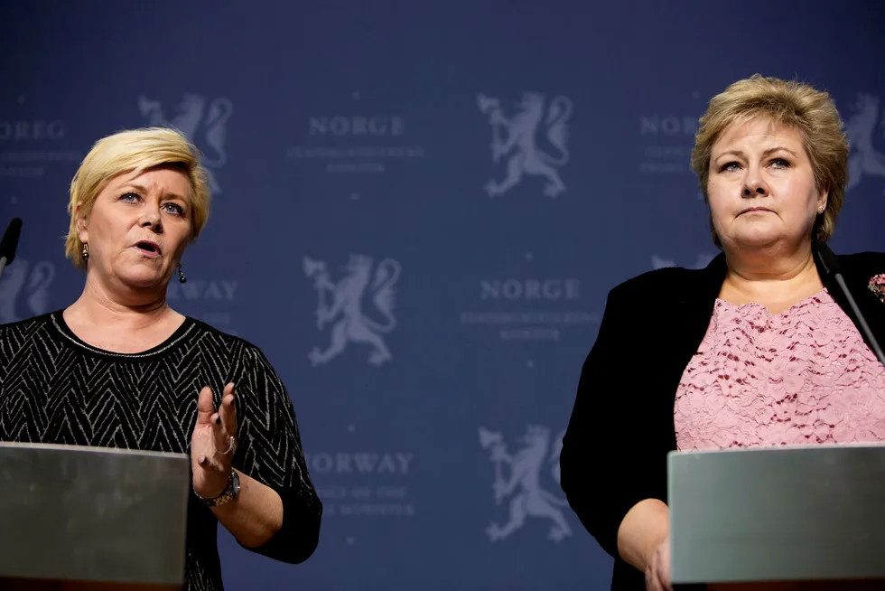 Fremskrittspartiet og Høyre har blitt kritisert for uansvarlig pengebruk fra flere hold. Foto: Øyvind Elvsborg