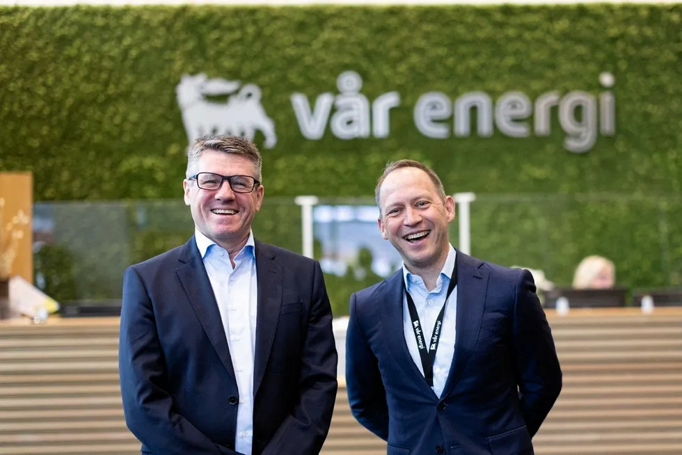 Growth plans: Vaar Energi chief executive Nick Walker (left) and chief operating officer Torger Rod.