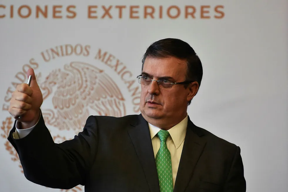 Mexicos utenriksminister Marcelo Ebrard.
