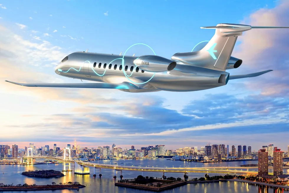 Embraer's 30-seater hydrogen fuel cell plane concept.