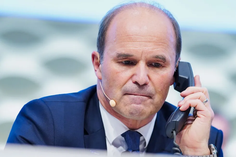 Calls: BASF chief executive Martin Brudermueller.