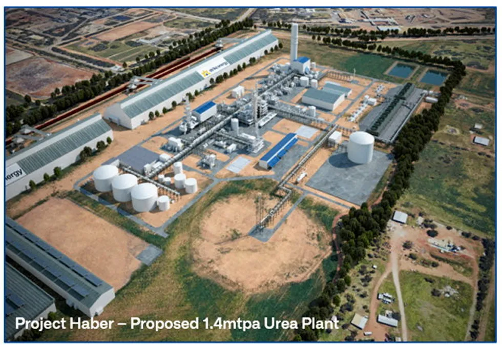 Planned development: a render of Strike's proposed Project Haber Urea production facility