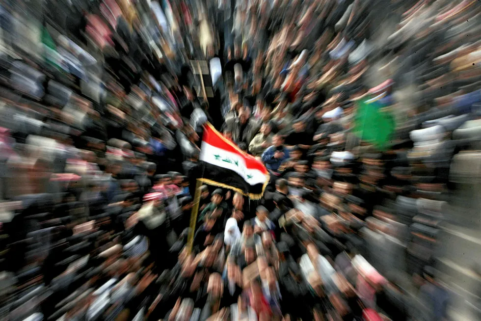 The Iraqi national flag