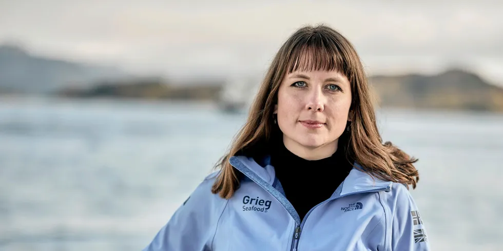 Kommunikasjonssjef Kristina Furnes i Grieg Seafood
