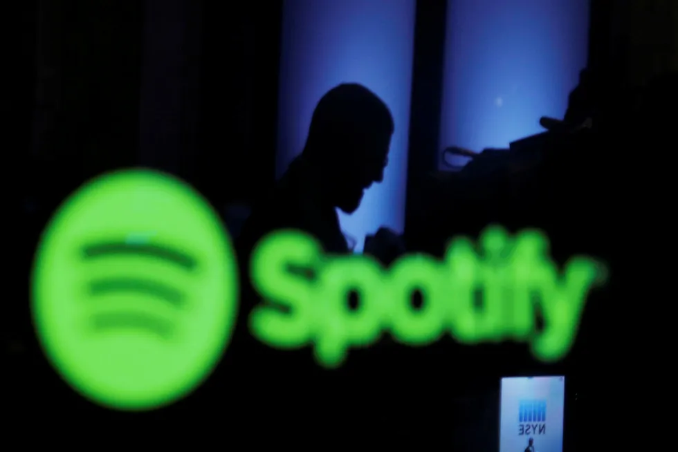 Den svenske strømmetjenesten Spotify har en ni prosent eierpost i det kinesiske selskapet. Foto: Lucas Jackson/Reuters/NTB Scanpix