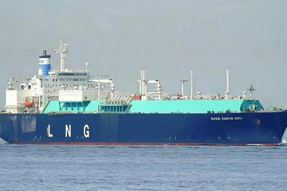 Shipment: a Petronas LNG cargo being delivered on MISC’s carrier Puteri Zamrud Satu