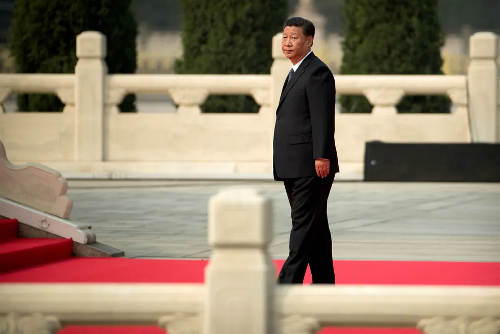 President Xi Jinping vil spille en avgjørende rolle på partikonferansen. Foto: Mark Schiefelbein/AP/NTB Scanpix