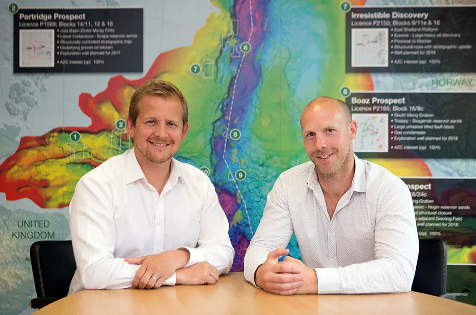 Partner search: Azinor Catalyst managing director Nick Terrell and Henry Morris, the company's technical director