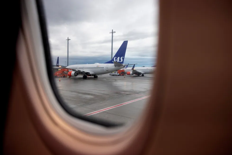 SAS' finansielle rådgivere jobber nå på overtid for å finne nye eiere på vei ut av konkursprosessen som pågår. Her fra Oslo lufthavn.