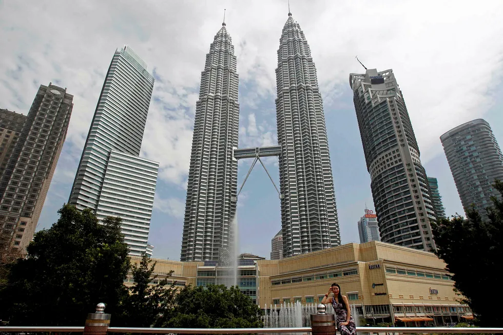 Landmark: Malaysia's Petronas Twin Towers in Kuala Lumpur