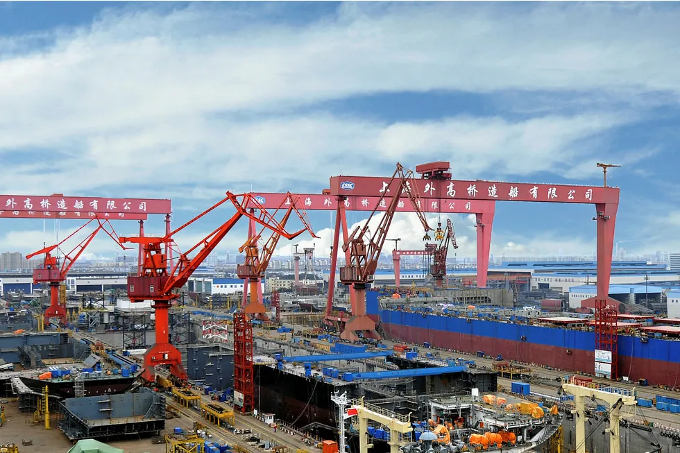 Financial squeeze: SWS shipyard in Shanghai