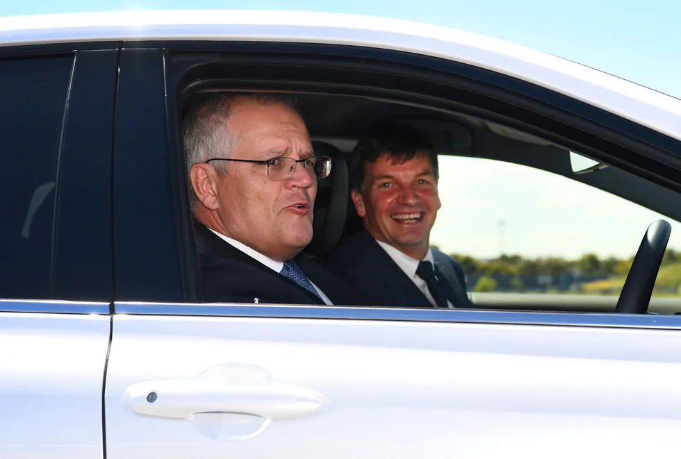 Accelerating development: Australian Prime Minister Scott Morrison (left) and Minister for Energy and Emissions Reduction Angus Taylor have unveiled a plan to secure gas supply for the nation's east coast until at least 2040