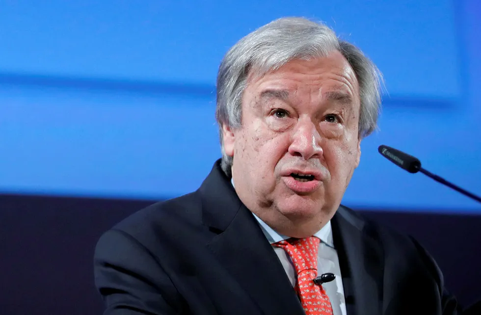 FNs generalsekretær Antonio Guterres. Foto: REUTERS/Denis Balibouse