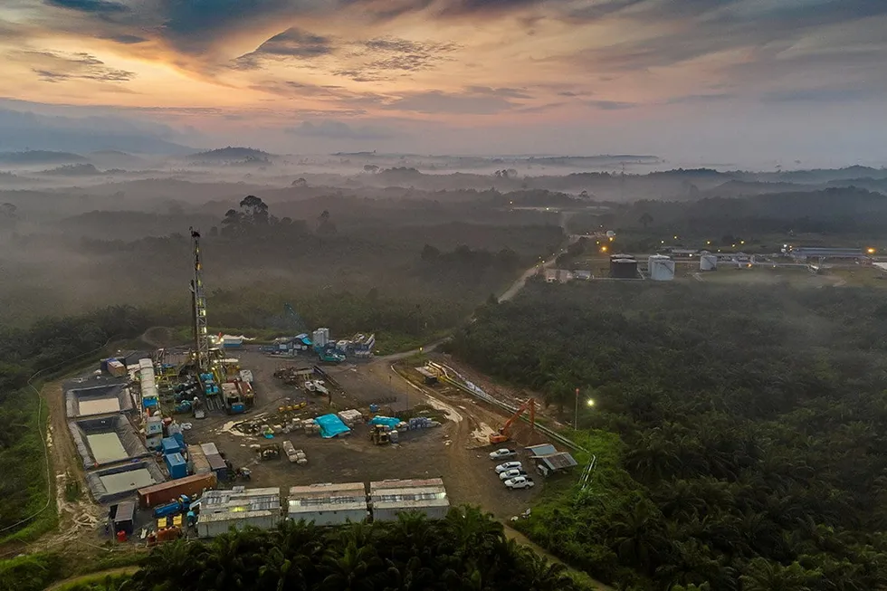 Criterium Energy's Mengoepeh Pad 1 and central processing facility on the Tungkal block in Indonesia.