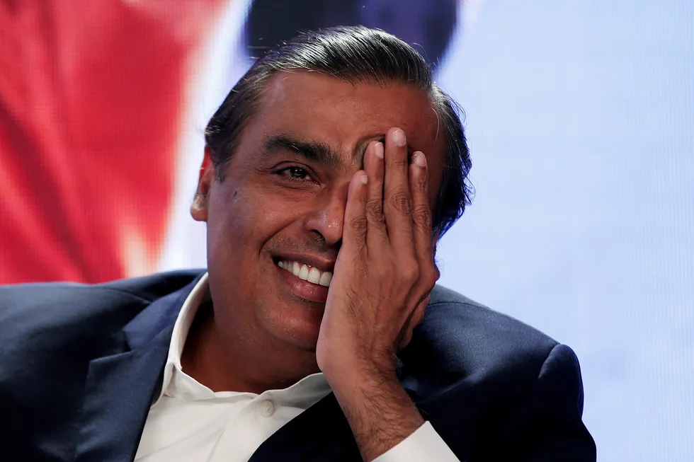 Eye on the prize: Reliance chairman Mukesh Ambani claims Faradion provides a leading energy storage and battery solution
