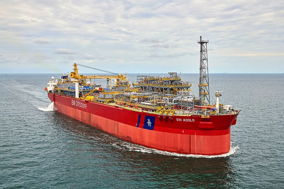 Hub: the FPSO Adolo on the Tortue field off Gabon