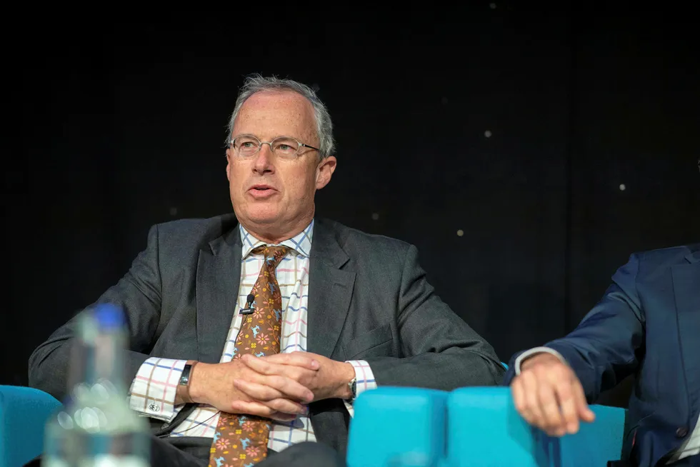 Brindex chairman: and Premier Oil's North Sea and exploration director, Robin Allan, speaking at Offshore Europe 2019 in Aberdeen last week