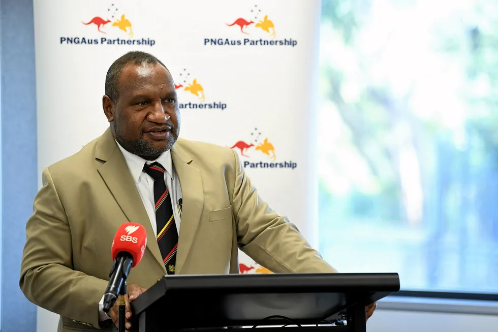 Greater equity interest: Papua New Guinea Prime Minister James Marape.