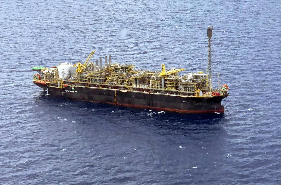 Up and running: the P-77 FPSO at the Buzios field off Brazil