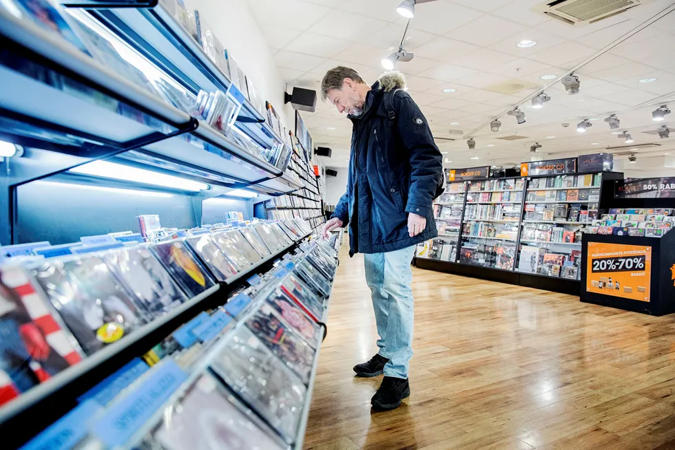 Bransjen for musikk, spill og dvd har de siste årene gjort store tilpasninger for å møte en ny markedssituasjon. Her er Platekompaniets butikk på Oslo City.