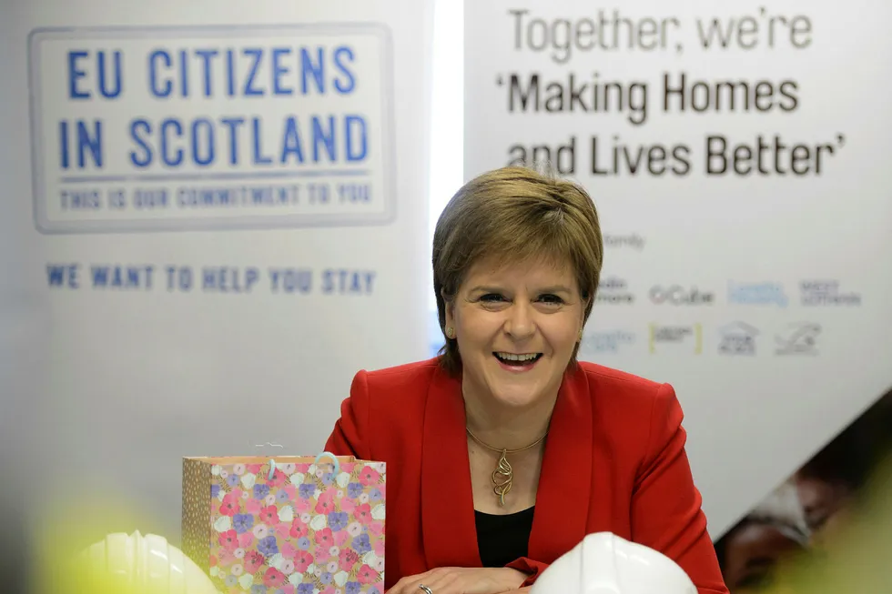 Nicola Sturgeon vil ha en ny folkeavstemning i Skottland.