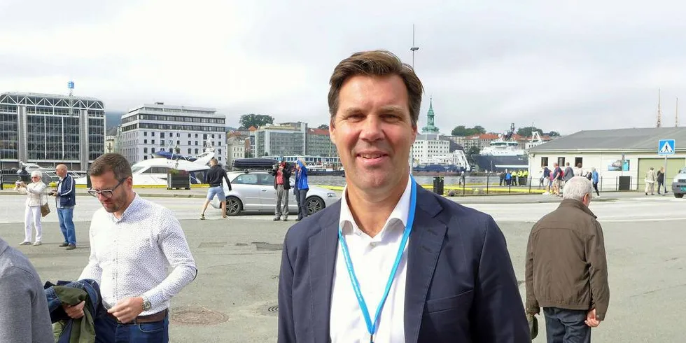 FORNØYD: Konsernleder Henning Beltestad i Lerøy Seafood Group er fornøyd med første kvartal, men misfornøyd med rammebetingelser.