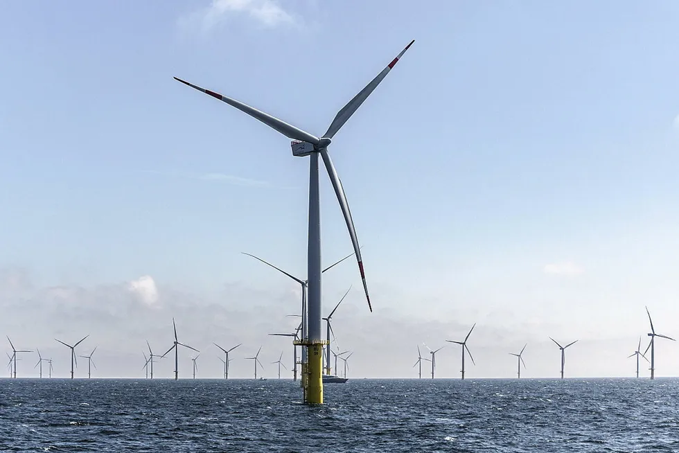 The 288MW Butendiek offshore wind farm in the German North Sea, which was commissioned in mid-2015.