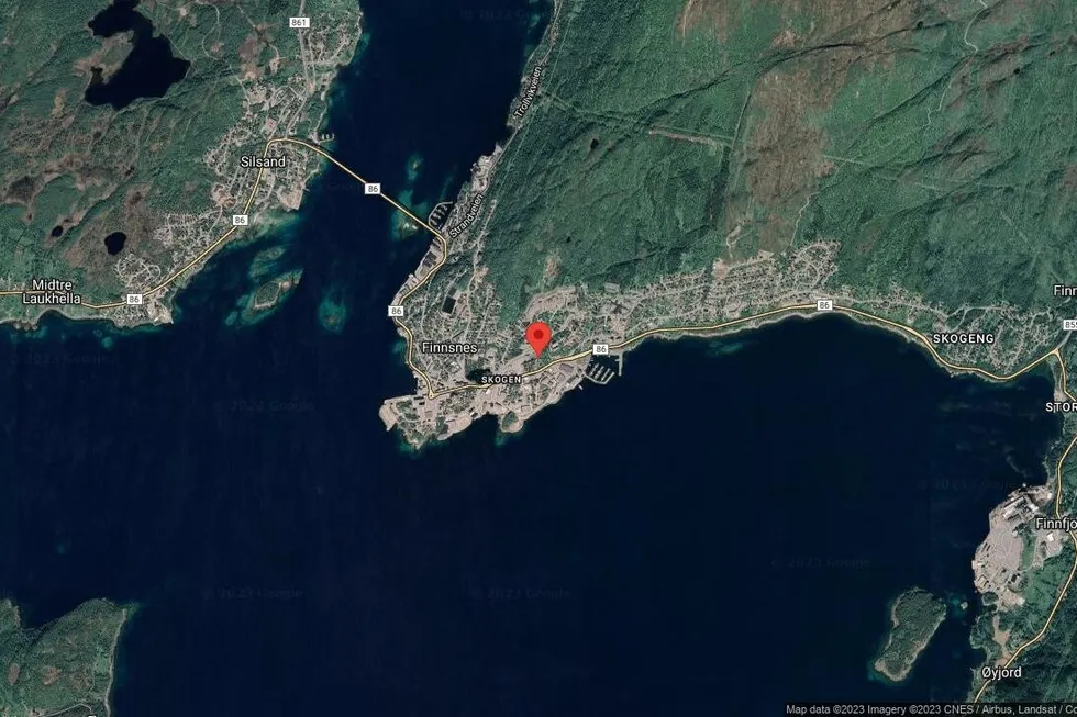 Området rundt Helsesenterveien 7G, Senja, Troms og Finnmark