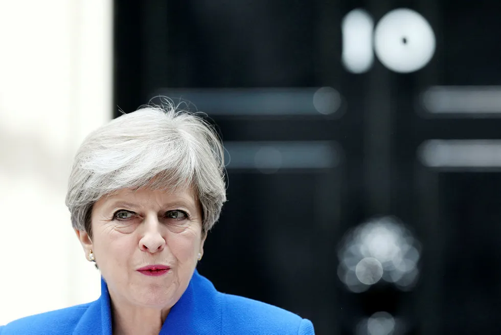 Statsminister Theresa May har vært under stort press etter det dårlige valget. Foto: Jonathan Brady/AP/NTB scanpix