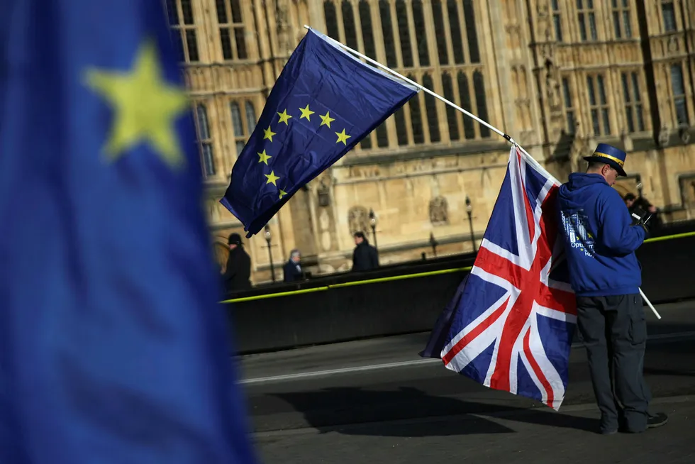 Britene risikerer å ende opp med en middels handelsavtale etter brexit, ifølge professor. Foto: Daniel Leal-Olivas/AFP photo/NTB Scanpix