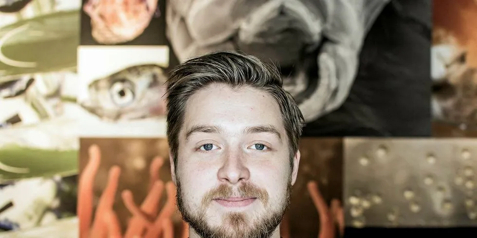 Emil Lindfors, prosjektleder for AquaHack.Foto: Pressefoto