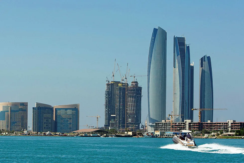 Skyline: Belbazem lies about 120 kilometres off Abu Dhabi