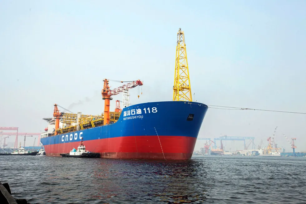 Retooling: the Hai Yang Shi You 118 FPSO will be readied to handle additional oil from the Enping 15-1 complex