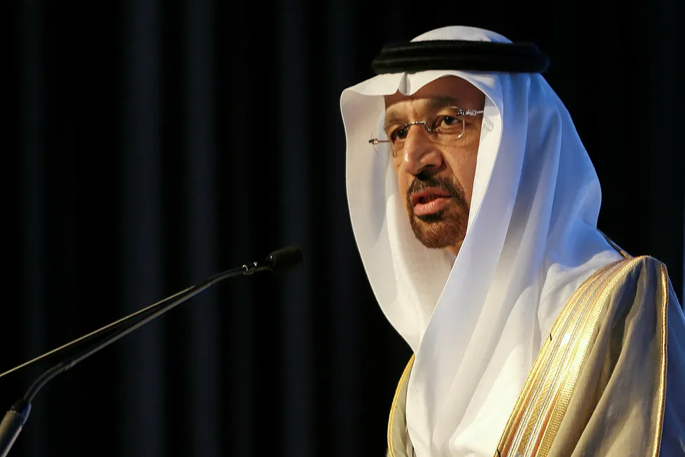 Optimistic: Saudi Arabian Oil Minister Khalid al-Falih