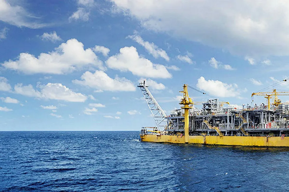 Indonesia: a floating production unit at Chevron's Indonesia Deepwater Development off Indonesia
