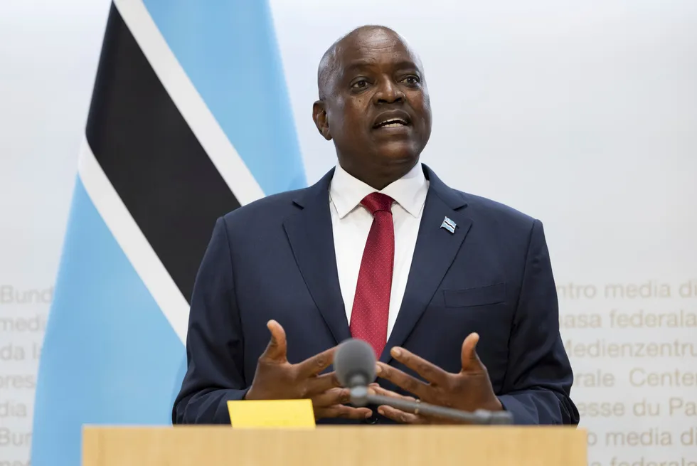 Mokgweetsi Masisi, President of Botswana, a country rich in coalbed methane, although this resource has been very slow to develop.