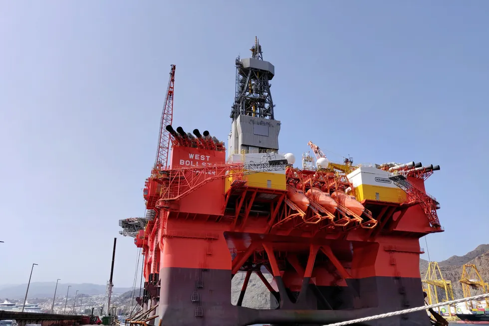 West Bollsta: the Seadrill semisub used to drill the Bask prospect for Lundin