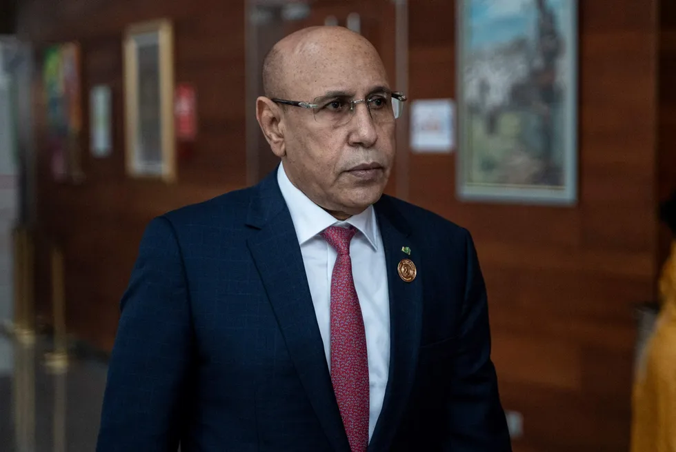 President of Mauritania Mohamed Ould Ghazouani.
