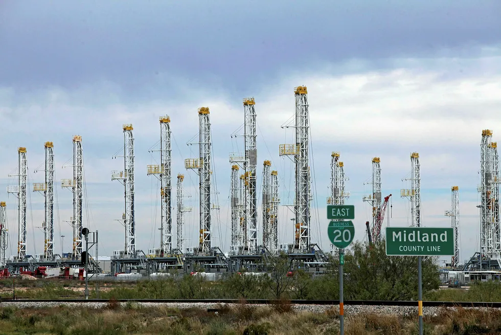Idle rigs: in the prolific Permian