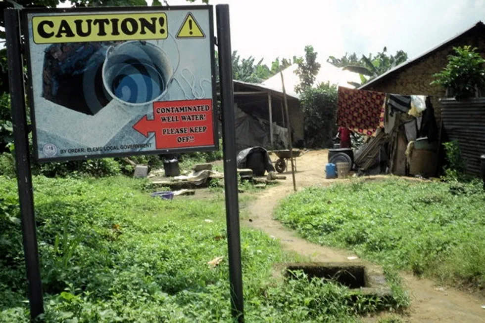 Court hearing: Well water is polluted with oil in Ogale, Nigeria