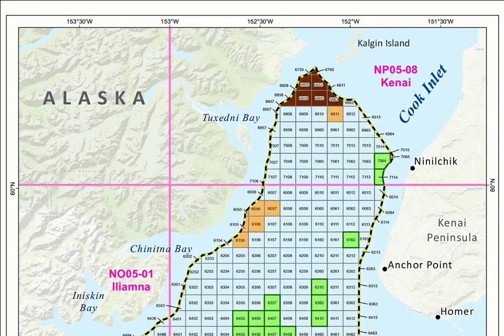 Acreage: exploration blocks offered in Alaska’s Lease Sale 258.