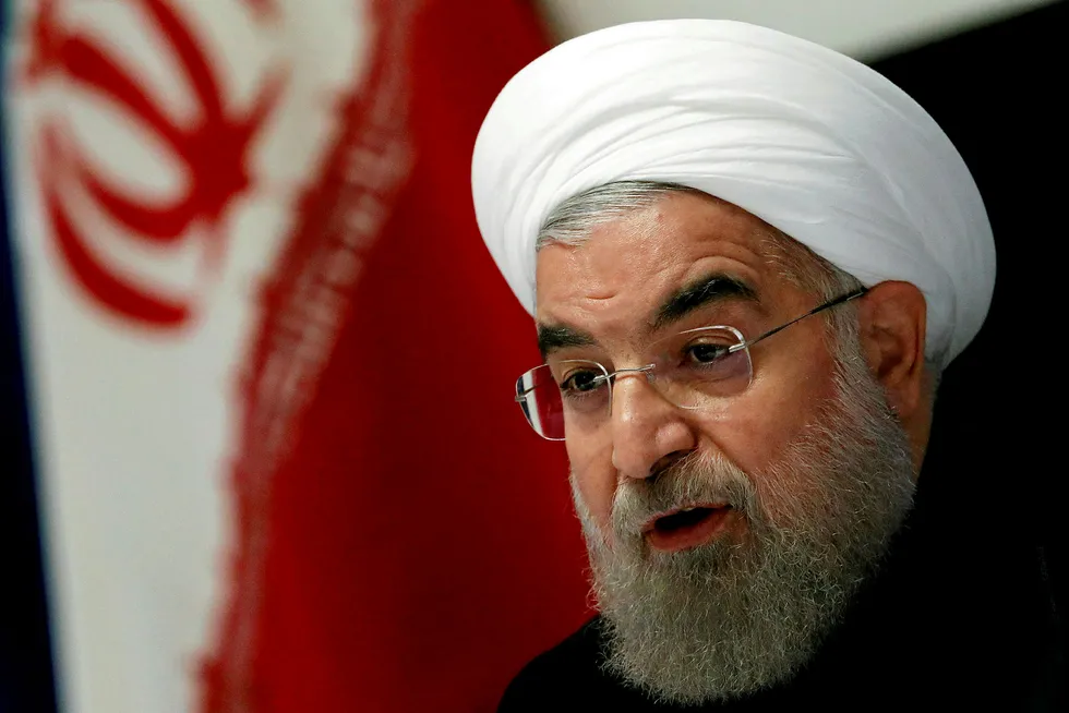 Political battle: Iranian President Hassan Rouhani