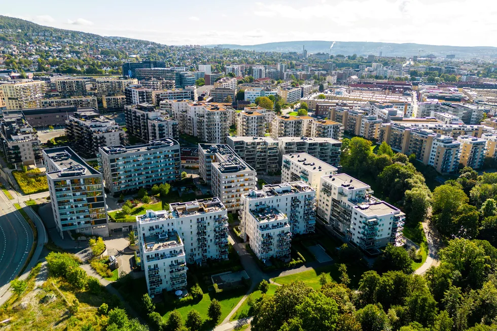 Flere meglerkjeder har meldt om kraftig økning i boligtilbudet i april. Her fra Oslo.