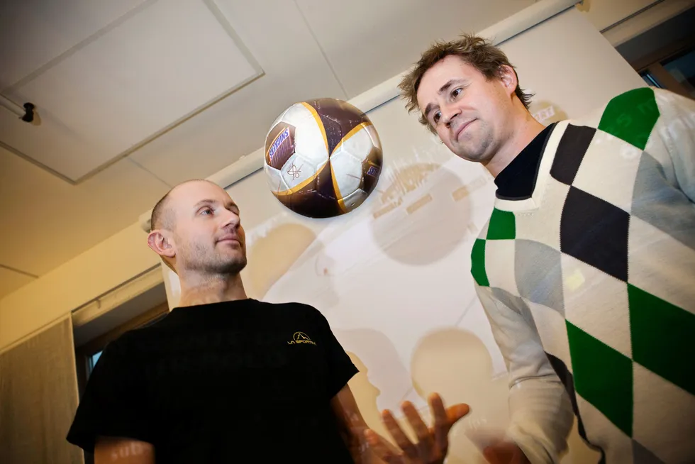 Ivar Arnesen (til venstre) og Petter Fornæss sitter igjen med milliardgevinst etter å ha solgt seg ut av Sportradar.