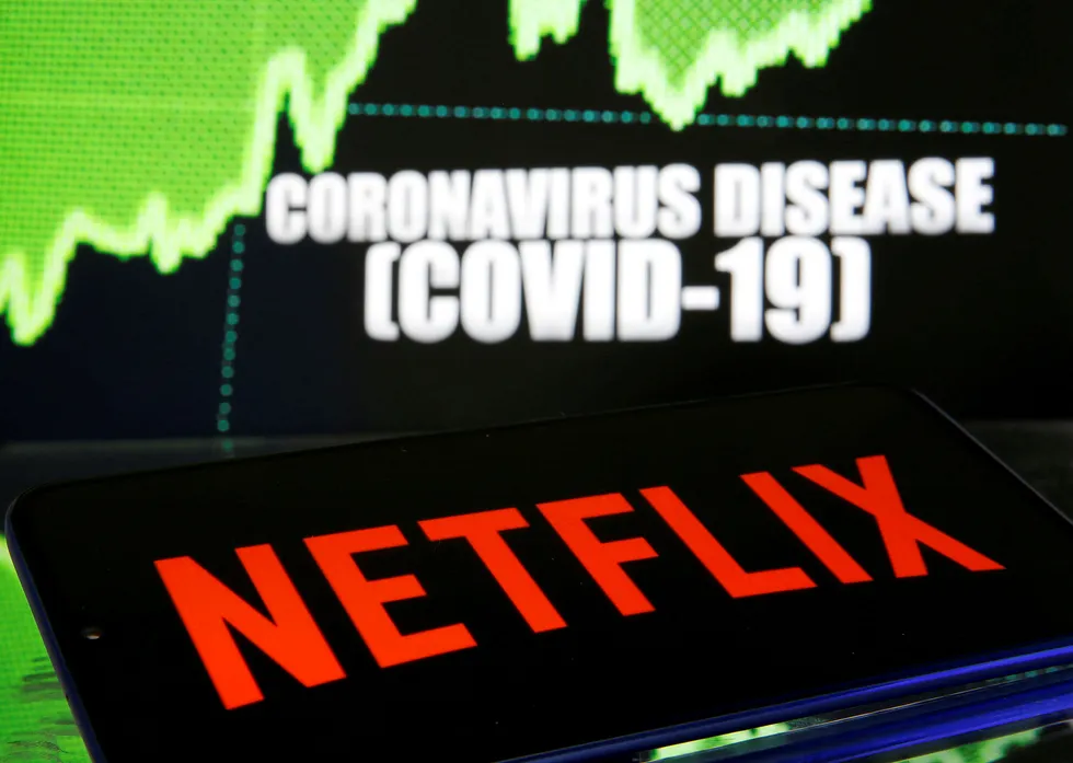 Koronaviruset har ført til et enormt oppsving for strømmetjenesten Netflix.