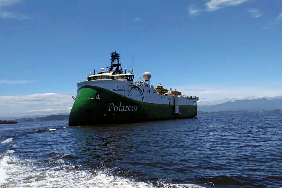 Campos survey: the seismic vessel Polarcus Adira is one of the units that can be used to carry out the campaign in the Marlim, Voador and Albacora fields