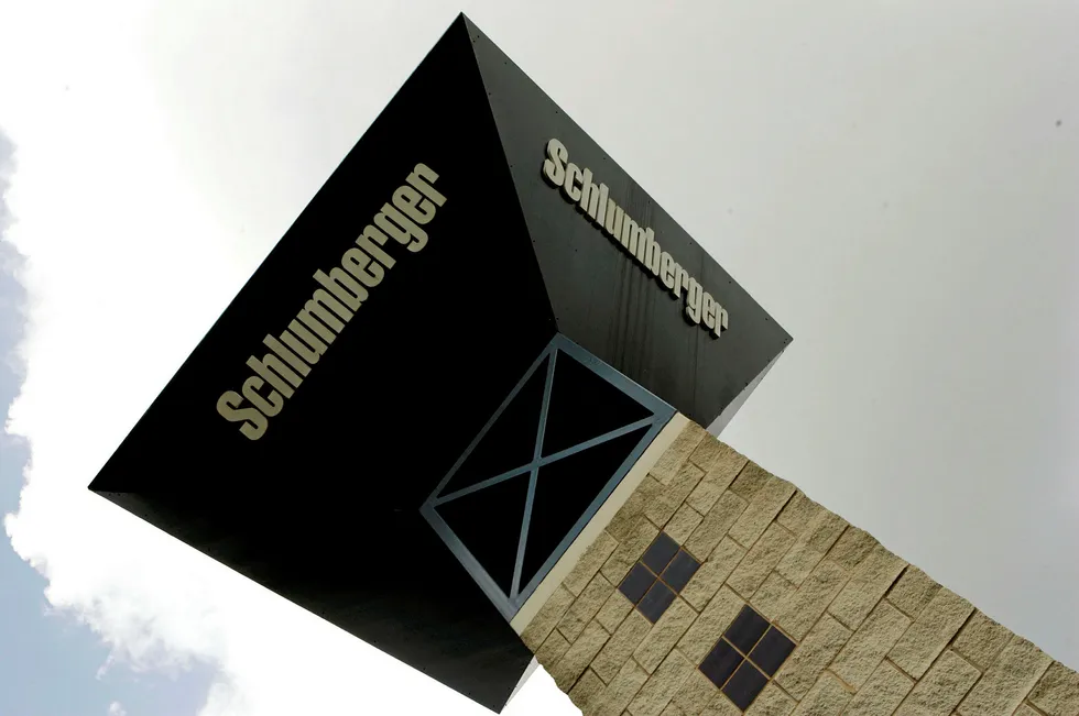 Towering above: Schlumberger posted a rise in profits