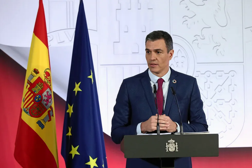 Pedro Sanchez, prime minister of Spain.